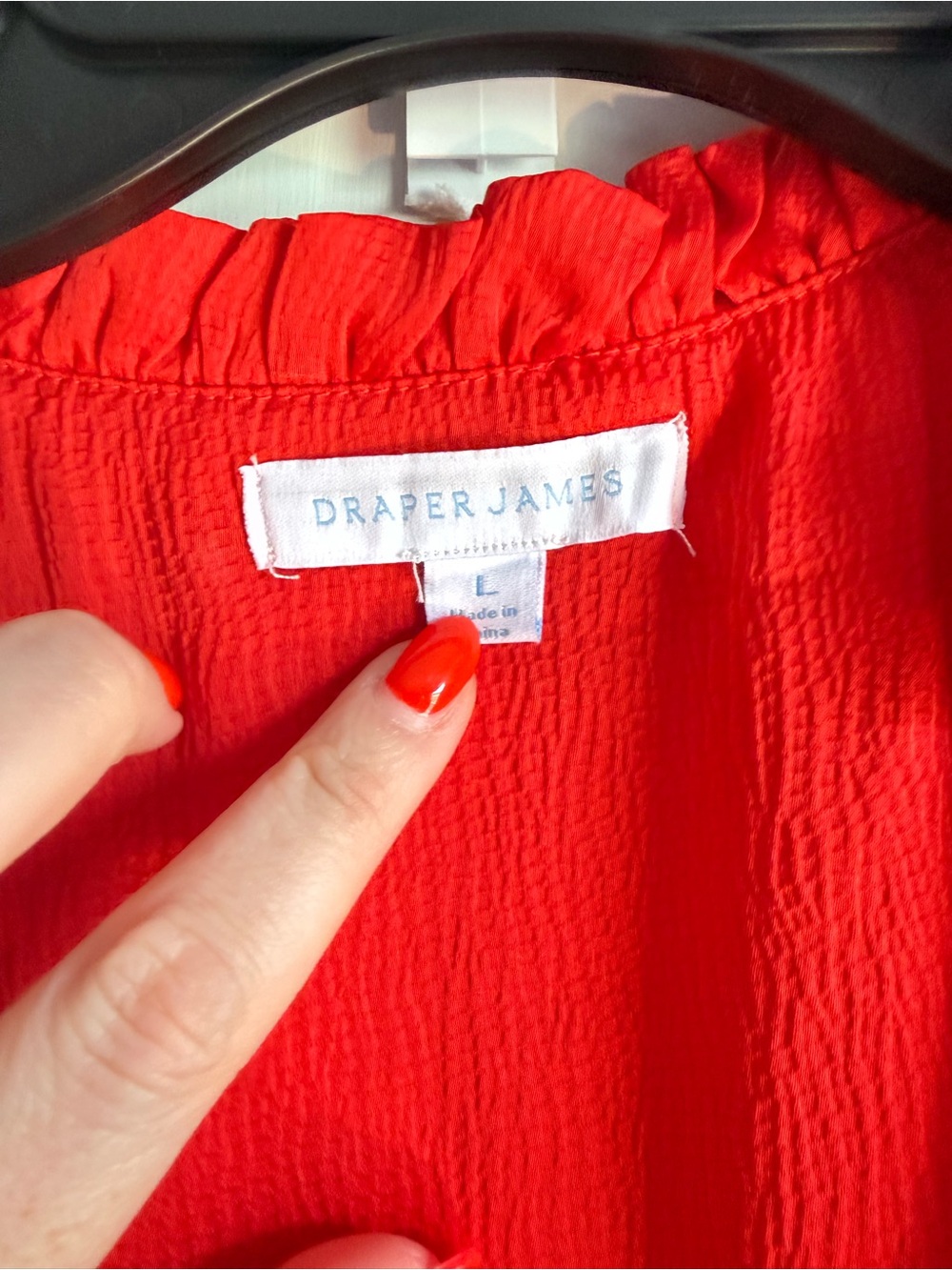 Draper James Red Wrap Midi Dress - Picture 3 of 5